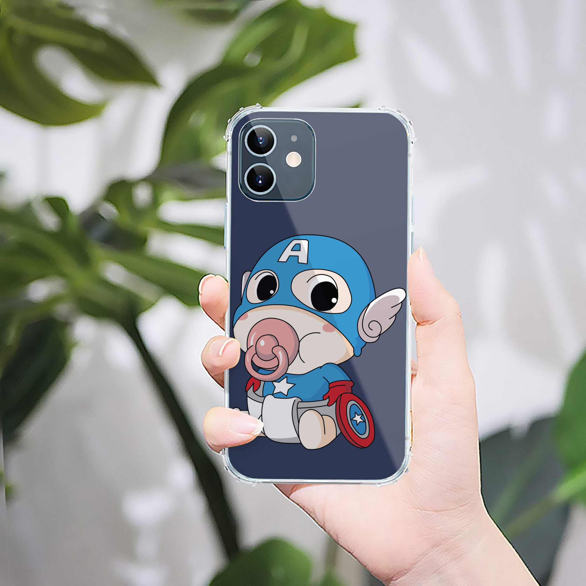 （画像用） アベンジャーズ The Avengers 【iPhone 12シリーズ対応】透明スマホケース（クリアソフトケース）